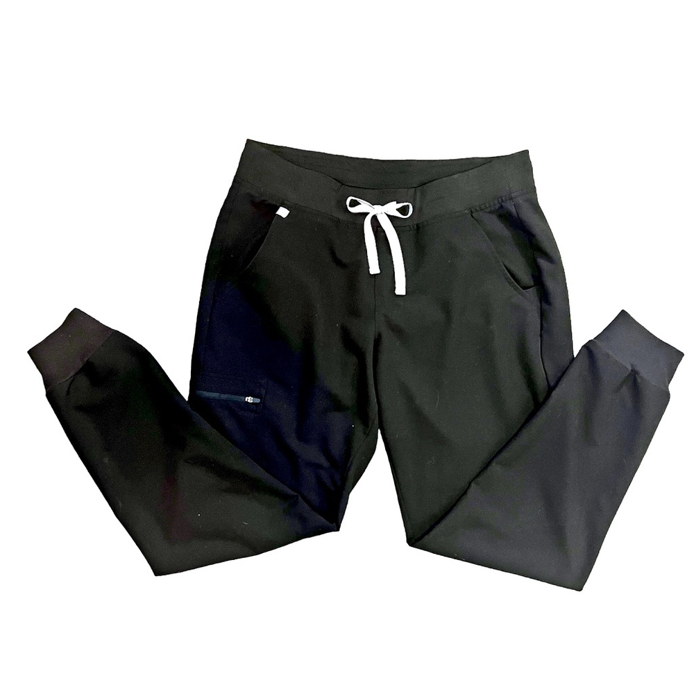 Figs Zamora Jogger Scrub Pants Black Size Medium.